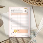 Mẫu hóa đơn bán lẻ dễ thương 