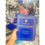 GIA CÔNG BÌA MẠ NHŨ VÀNG – ĐẠI HỌC NGÂN HÀNG TP.HCM