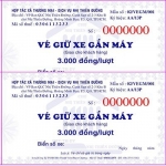 In Vé Giữ Xe Máy In Số Nhảy