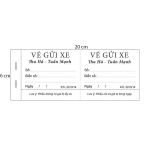 In Vé Giữ Xe Máy In Số Nhảy Giá Rẻ 