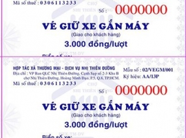 In Vé Giữ Xe Máy In Số Nhảy