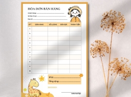 Mẫu hóa đơn bán lẻ theo yêu cầu 