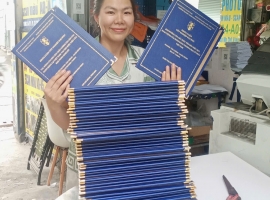 Bìa Mạ Nhũ Vàng Khóa Luận Tốt Nghiệp Đại Học