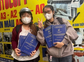 Làm bìa mạ nhũ vàng lấy liền gia tốt - hỗ trợ làm lại khi bị lỗi sai do các bạn