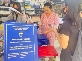 GIA CÔNG BÌA MẠ NHŨ VÀNG – DÀNH CHO SINH VIÊN HUTECH