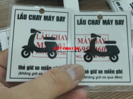 In Thẻ Giữ Xe Máy