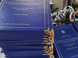 Đóng Bìa Mạ Vàng Luận Văn Đúng Chuẩn Trường Cho Sinh Viên