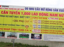 In bạt thông báo tuyển dụng 
