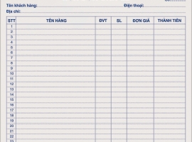 Mẫu hóa đơn bán lẻ cửa hàng điện nước 