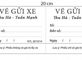 In Vé Giữ Xe Máy In Số Nhảy Giá Rẻ 