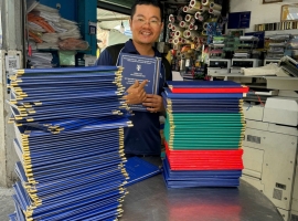 Bìa Mạ Nhũ Vàng Đề Án Tốt Nghiệp  