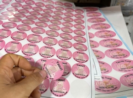 In bế tem nhãn tròn 