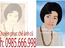 Phục chế ảnh cũ - ảnh thờ tại Thủ Đức 2