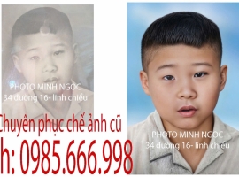 Phục chế ảnh cũ sắc nét 