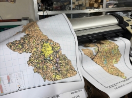 In bản đồ khổ lớn - In màu 