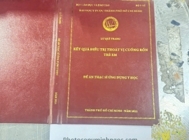 Đóng Bìa Mạ Vàng Khóa Luận Sinh Viên Tại Thủ Đức - Trường Đại học Sài Gòn (SGU)