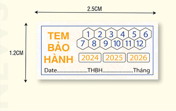 Top 30+ Mẫu Tem Bảo Hành Có Sẵn – Tiết Kiệm Chi Phí, Chống Hàng Giả Hiệu Quả