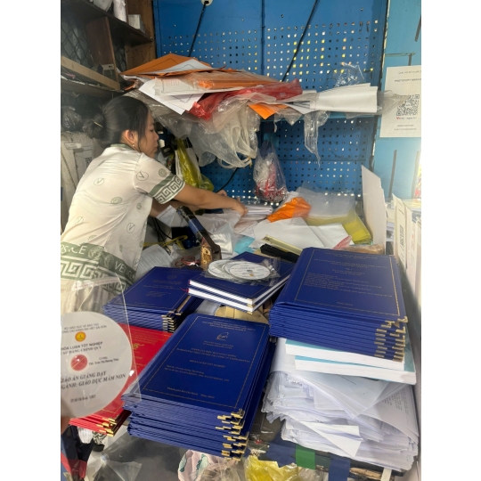 Làm bìa mạ nhũ vàng lấy liền gia tốt - hỗ trợ làm lại khi bị lỗi sai do các bạn