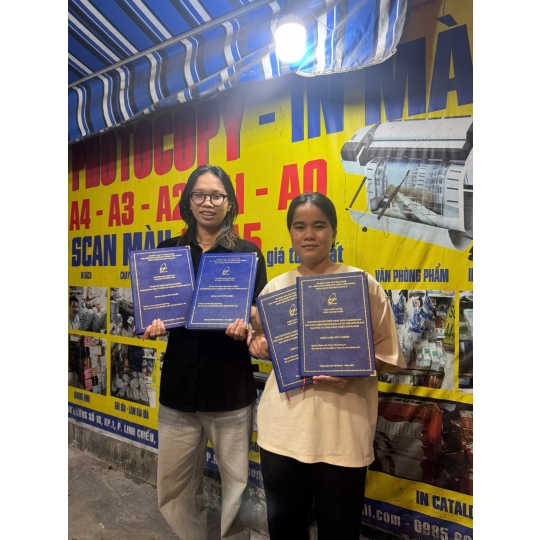 Làm bìa mạ nhũ vàng lấy liền gia tốt - hỗ trợ làm lại khi bị lỗi sai do các bạn