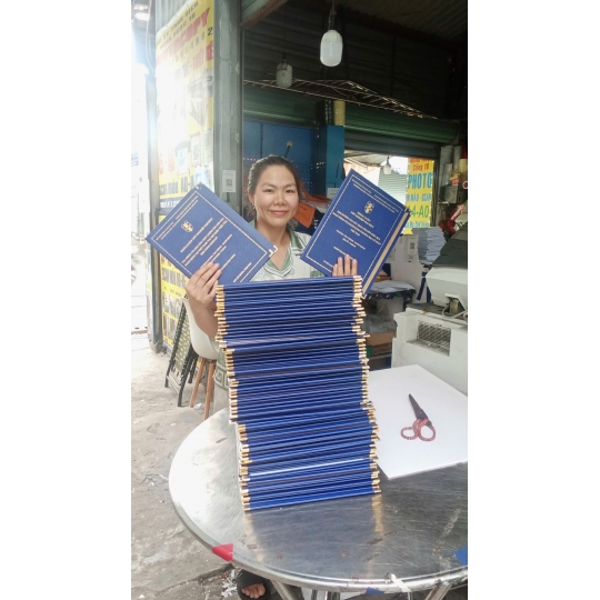 Bìa Mạ Nhũ Vàng Khóa Luận Tốt Nghiệp Đại Học