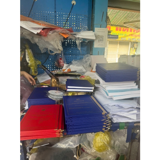 Làm bìa mạ nhũ vàng lấy liền gia tốt - hỗ trợ làm lại khi bị lỗi sai do các bạn