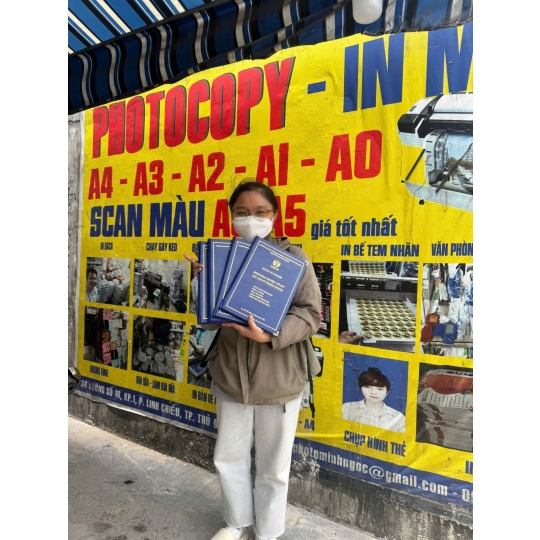 In Bìa Mạ Vàng Đại Học Kinh Tế - Tài Chính Lấy Liền