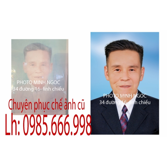 PHỤC CHẾ ẢNH CŨ BỊ MỜ – LÀM RÕ NÉT ẢNH XƯA NHANH CHÓNG