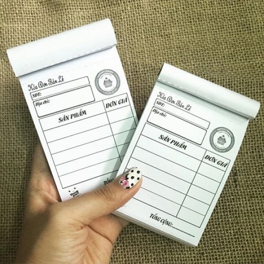 Mẫu hóa đơn bán lẻ 2 liên nhỏ gọn 
