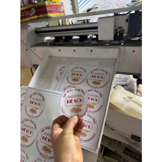 In bế tem nhãn tròn cao cấp 