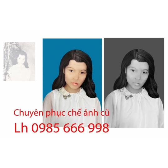 Phục chế ảnh cũ - ảnh thờ 2