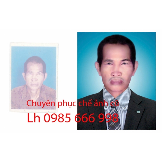 Phục chế ảnh cũ - ảnh thờ 2