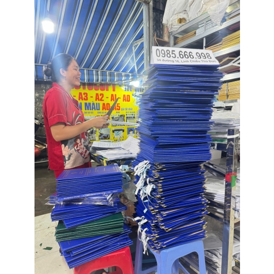 Bìa Mạ Nhũ Vàng Lấy Liền - Chỉ Có Tại Photocopy Minh Ngọc!