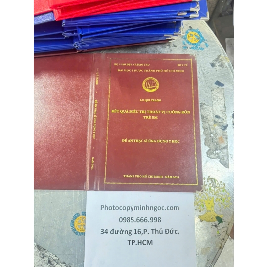 Đóng Bìa Mạ Vàng Khóa Luận Sinh Viên Tại Thủ Đức - Trường Đại học Sài Gòn (SGU)