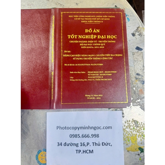 In Bìa Mạ Vàng Giá Rẻ Cho Sinh Viên Tại Thủ Đức - Trường Đại học Khoa học Xã hội và Nhân văn (USSH)