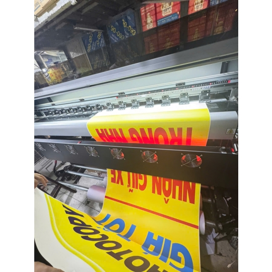 In banner khổ lớn – rõ nét – không lem màu – giá cạnh tranh.