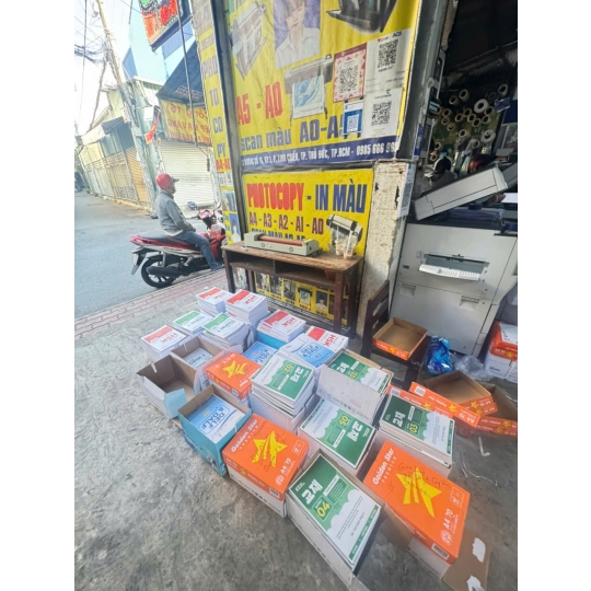 In giáo trình, sách ngoại ngữ: TOEIC, IELTS, Giao tiếp... sắc nét từng trang.